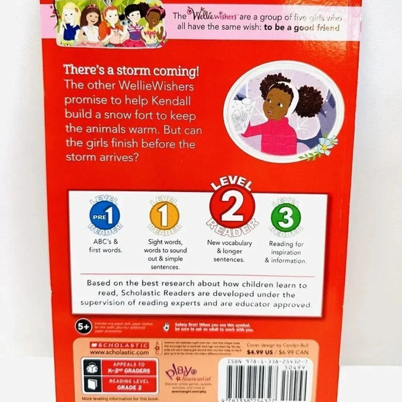 KENDALL'S SNOW FORT American Girl Level 2 Reader Paperback by Meredith Rusu - Picture 2 of 2